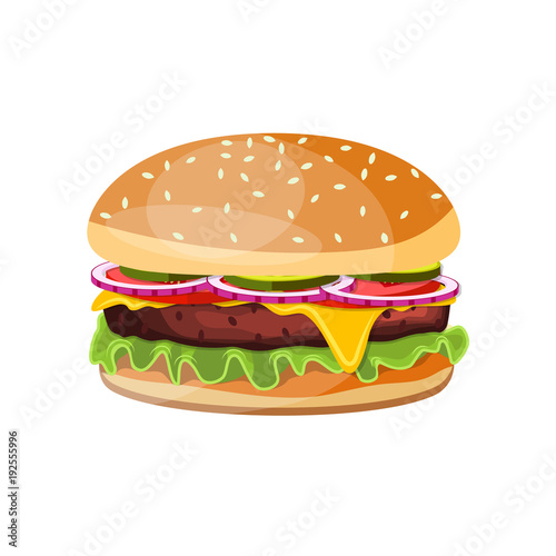 Delicious hamburger icons