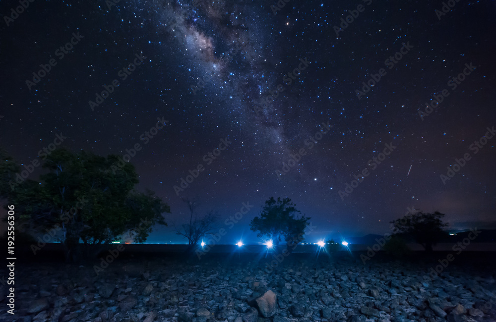 Milkyway during starry night sky. image content soft focus, blur and noise due to long expose and high iso. Milkyway during starry night sky. image content soft focus, blur and noise due to long expose and high iso.