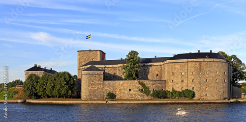 Stockholm, Vaxholm Island, Sweden - XVI century fortress Vaxholm situated on the island of Vaxholm within the Stockholm region photo