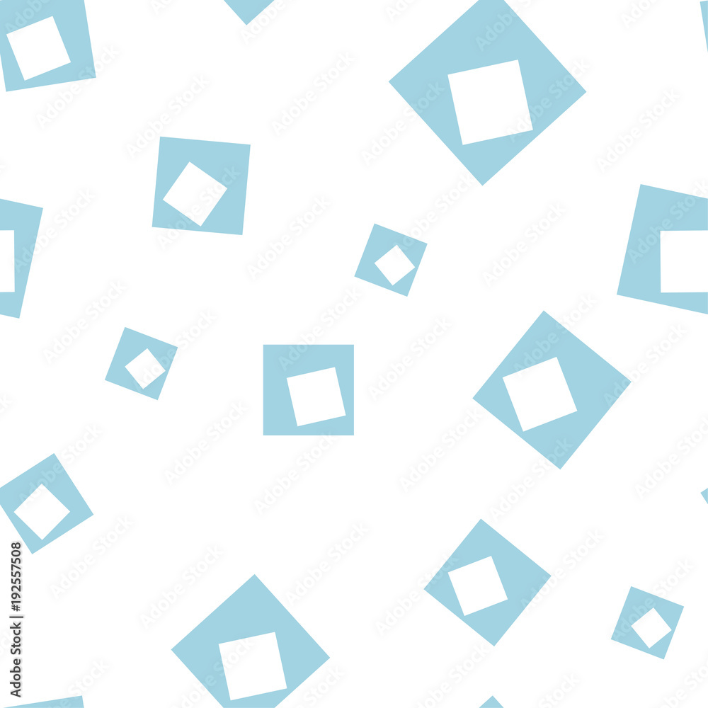Geometric ornament. White and blue seamless pattern Geometric ornament. White and blue seamless pattern