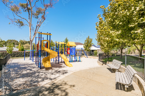 Wallpaper Mural Playground and park in suburban area in the city of Perth, Western Australia. Torontodigital.ca