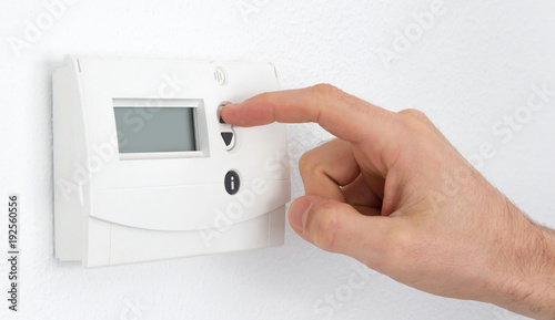 Vintage digital thermostat