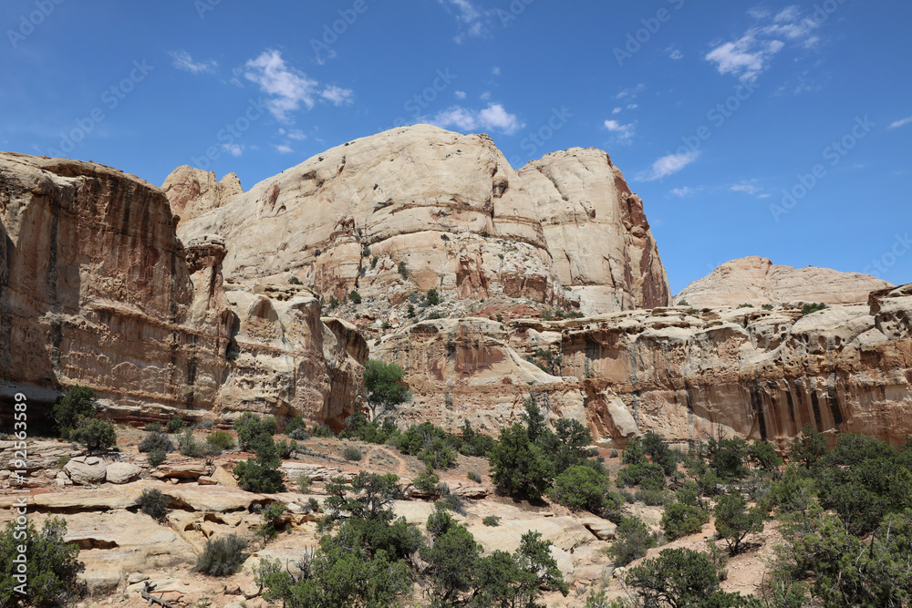 Hickman Trail in Capitol Reef National Park. Utah. USA Hickman Trail in Capitol Reef National Park. Utah. USA