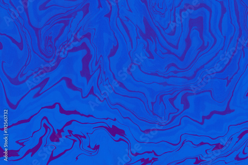 Suminagashi marble texture hand painted with indigo ink. Digital paper 1697 performed in traditional japanese suminagashi floating ink technique. Lively liquid abstract background.