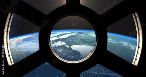 Sunset over Earth seen from the International Space Station
