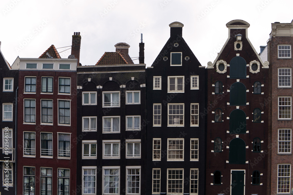 Häuserzeile in Amsterdam, Niederlande