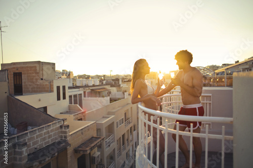 Date on the terrace photo