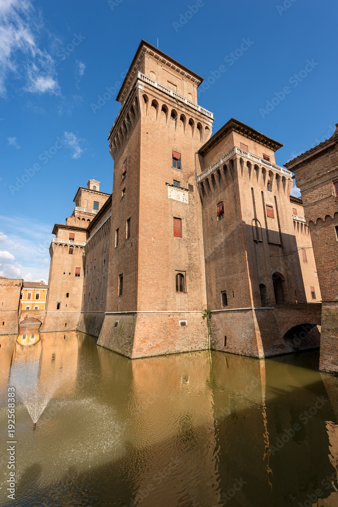 Estense Castle or Castle of San Michele - Ferrara Emilia Romagna - Italy 