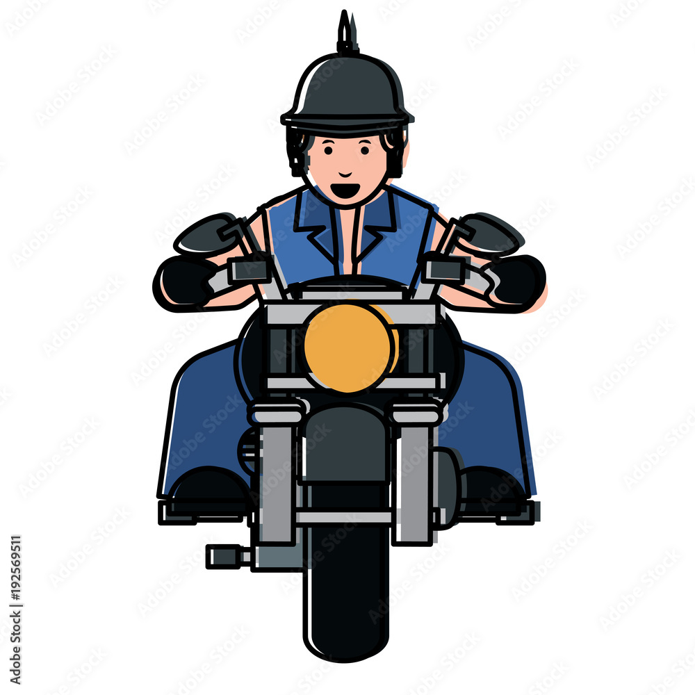 Naklejka premium Motorcycle biker design