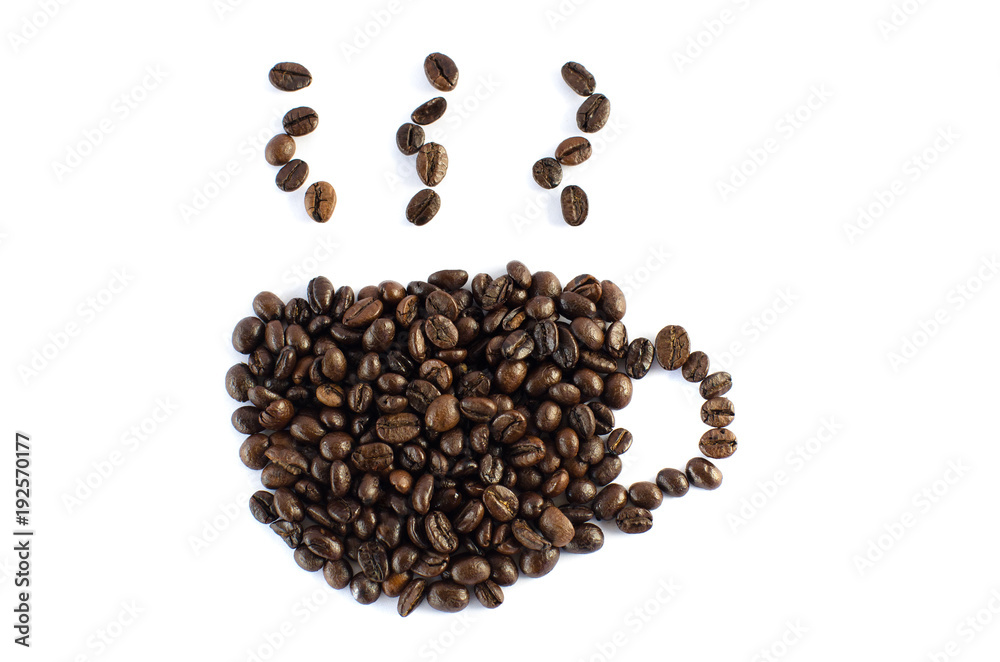 coffee bean isolate on white background coffee bean isolate on white background