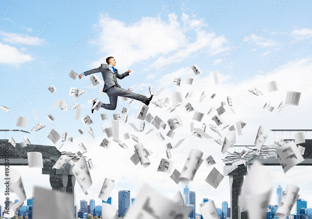 Problem and difficulties overcoming concept. Problem and difficulties overcoming concept.