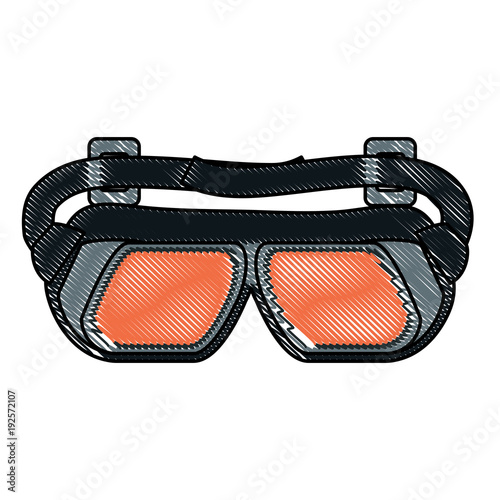 Motorcycle goggles icon