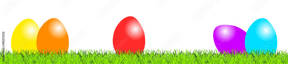 easter border with colourful eggs and grass seamless easter border with colourful eggs and grass seamless