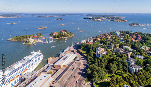 Aerial (drone) photo of Helsinki city, Finland © Ikars Kublins