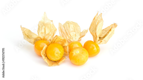 Cape gooseberry on a white background.