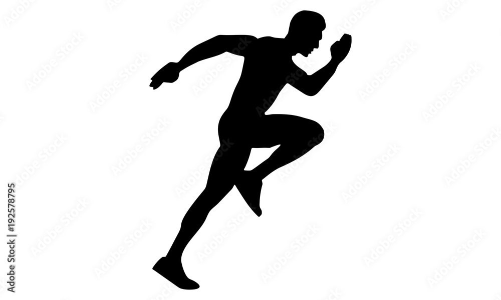 male vector images in a running race