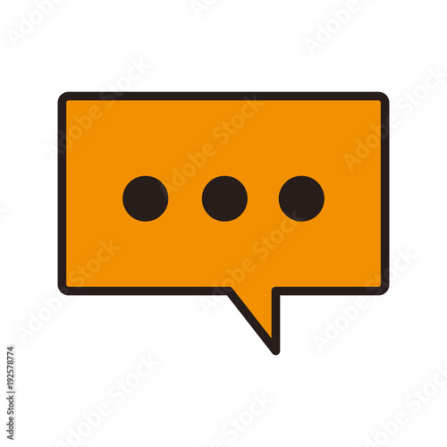 Chat bubble isolated line icon vector illustration graphic