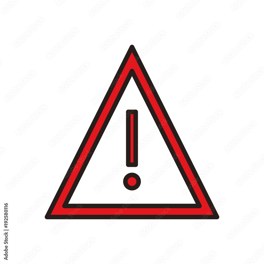 Attention sign symbol line icon vector illustration graphic Attention sign symbol line icon vector illustration graphic
