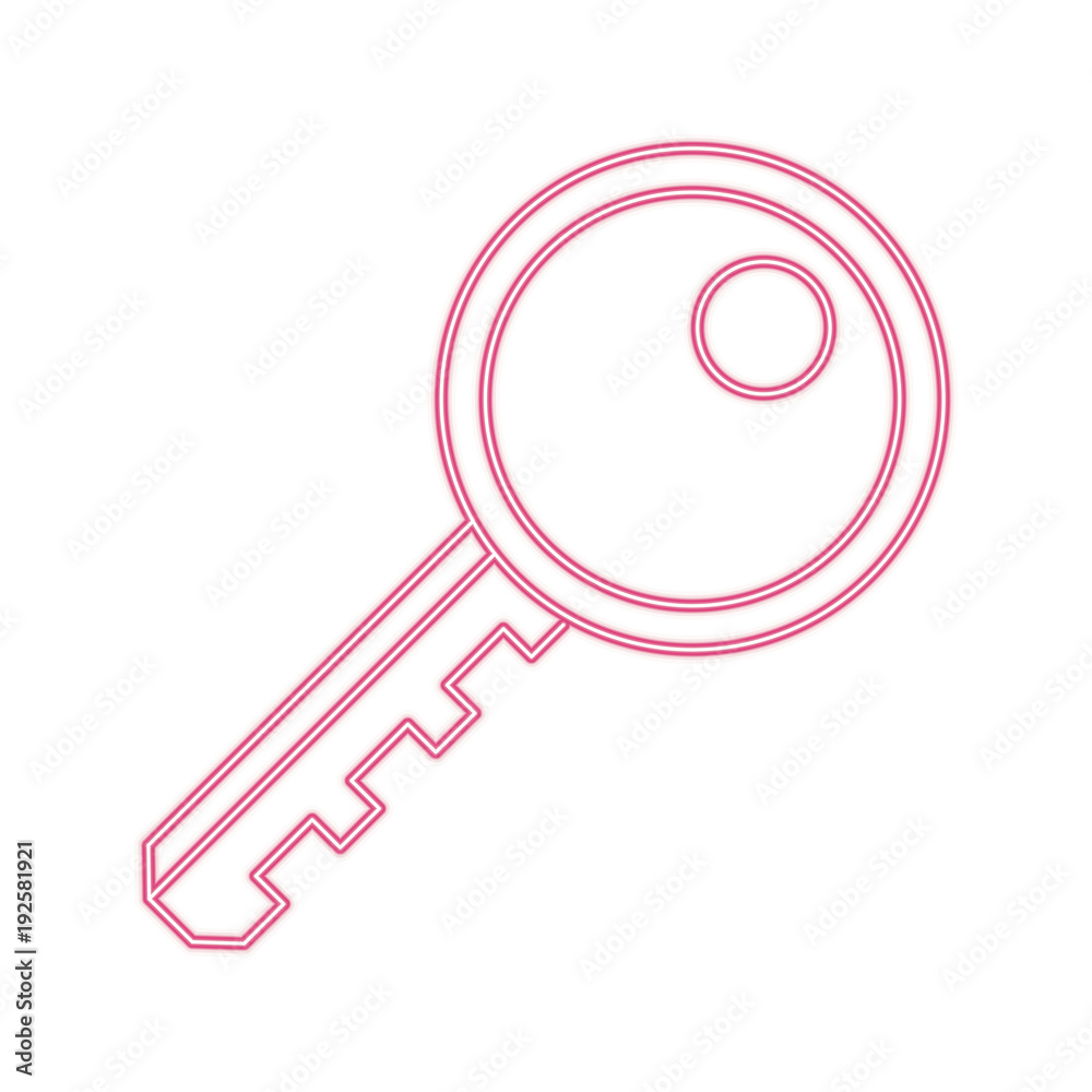 Key security device line icon vector illustration graphic Key security device line icon vector illustration graphic