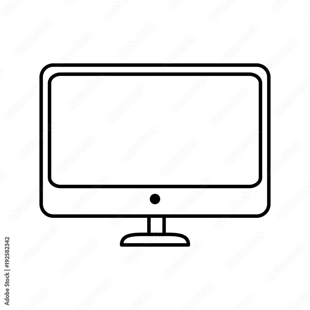 monitor computer isolated icon vector illustration design monitor computer isolated icon vector illustration design