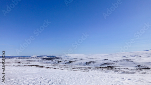A large valley up in the mo...