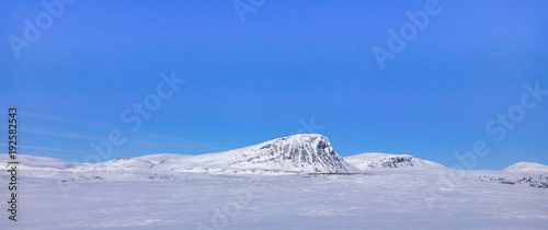 A large snowy mountain in S...