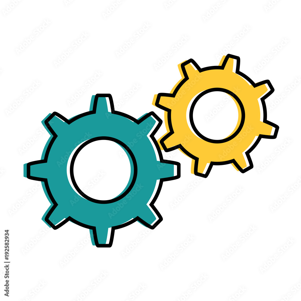 gears machinery isolated icon vector illustration design gears machinery isolated icon vector illustration design