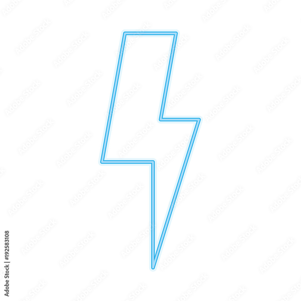 Thunderbolt isolated symbol line icon vector illustration graphic Thunderbolt isolated symbol line icon vector illustration graphic