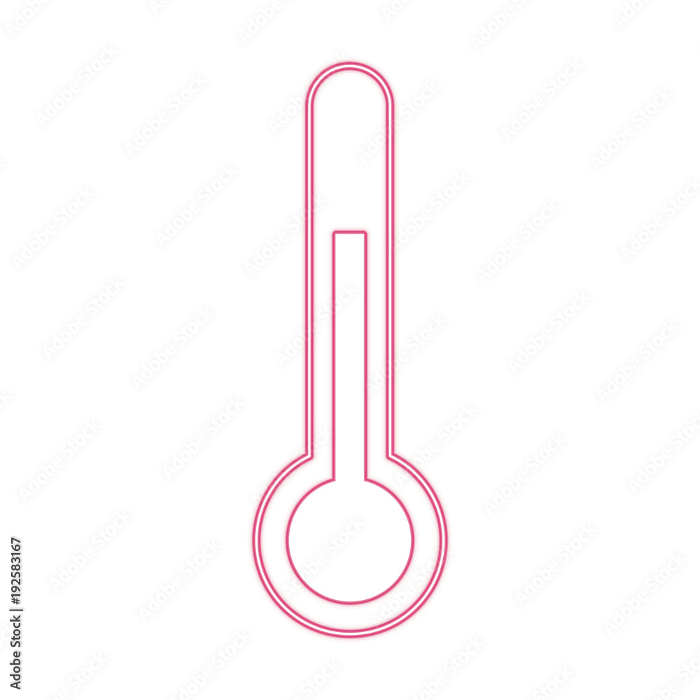 Thermometer scale tool line icon vector illustration graphic