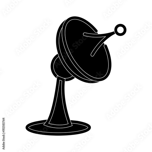 Communication antenna symbol line icon vector illustration graphic photo