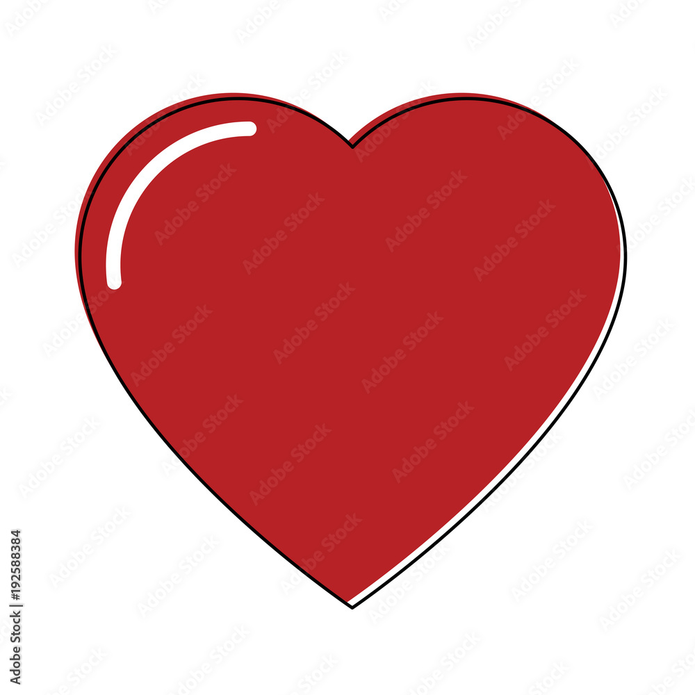 Heart isolated symbol icon vector illustration graphic design