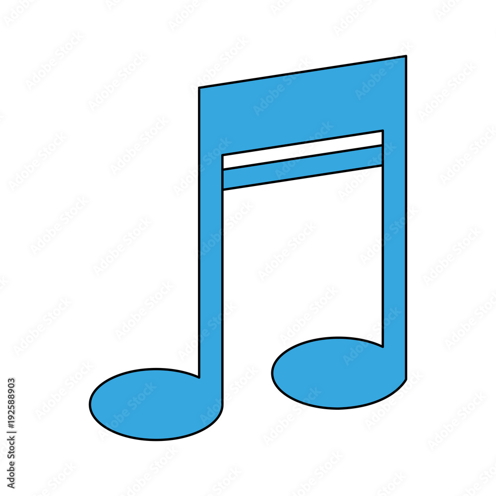 Music note symbol icon vector illustration graphic design Music note symbol icon vector illustration graphic design