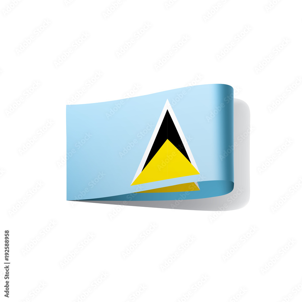 Saint Lucia flag, vector illustration Saint Lucia flag, vector illustration