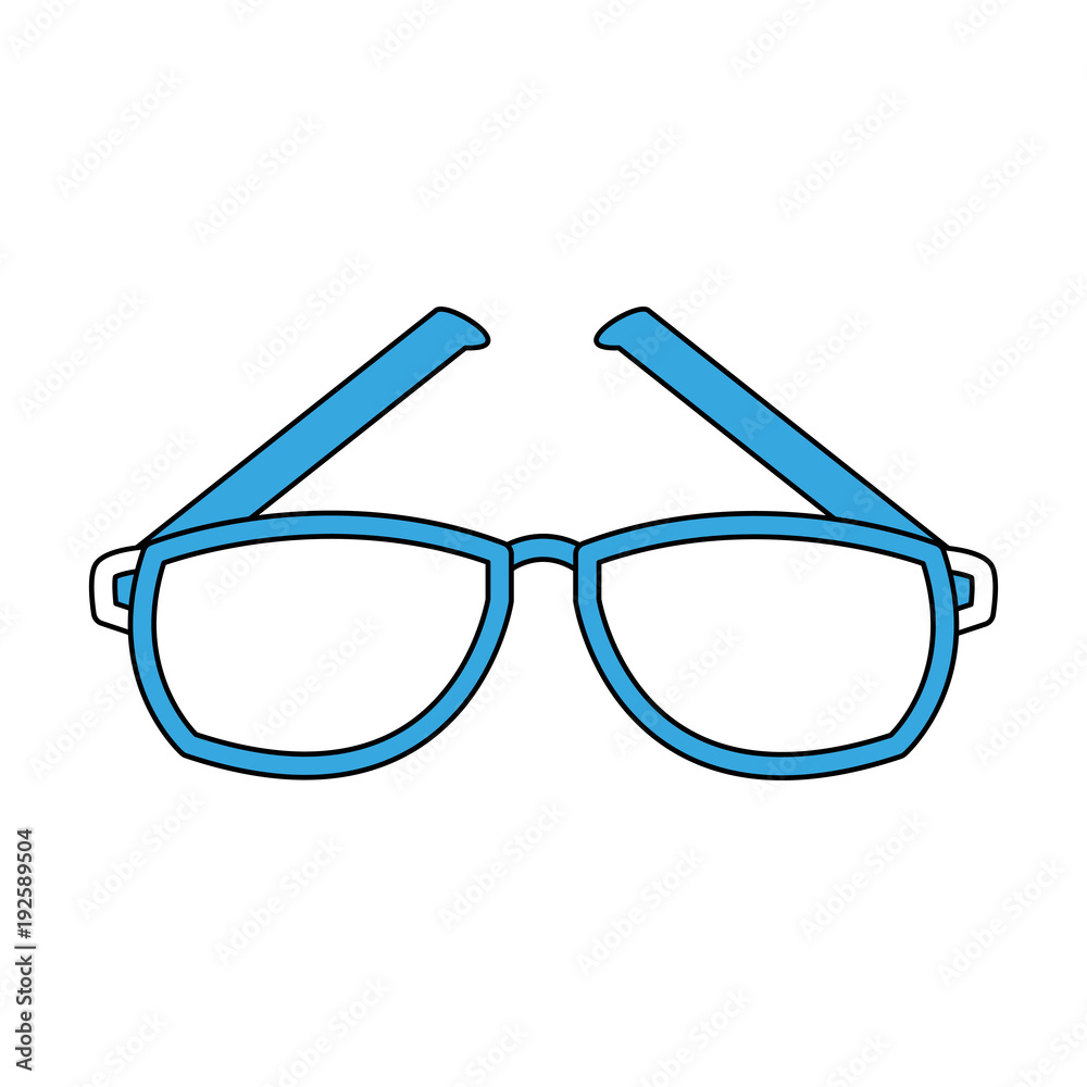 Fototapeta premium Glasses optical lens icon vector illustration graphic design