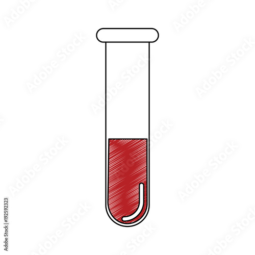 Chemistry tube isolated icon vector illustration graphic design