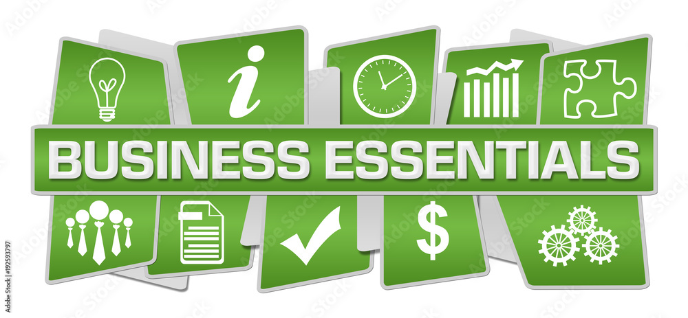 Business Essentials Green Symbols Top Bottom Business Essentials Green Symbols Top Bottom