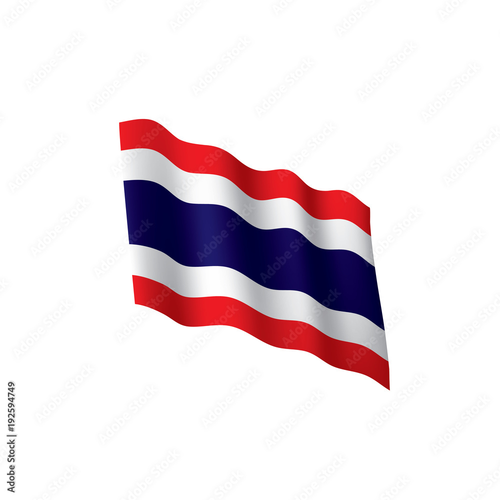 Naklejka premium Thailand flag, vector illustration