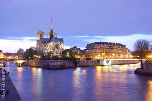 Notre Dame Cathedral and Ile de la Cite, Seine River, Paris, France © Jose Luis Stephens