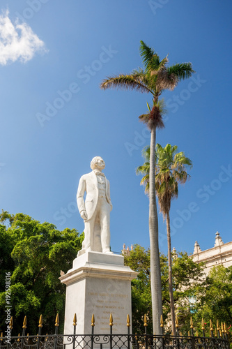 Photography Carlos Manuel de Cespede statue in Havana