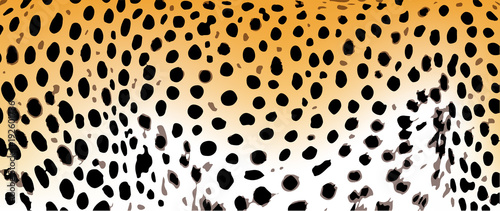 Print leopard pattern texture orange black cheetah