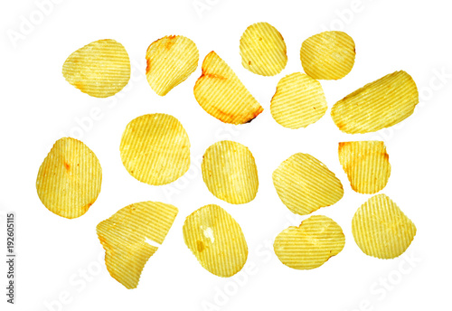 Isolate ridge surface potato chip
