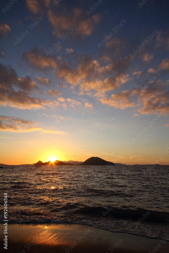 Seaside town of Turgutreis and spectacular sunsets