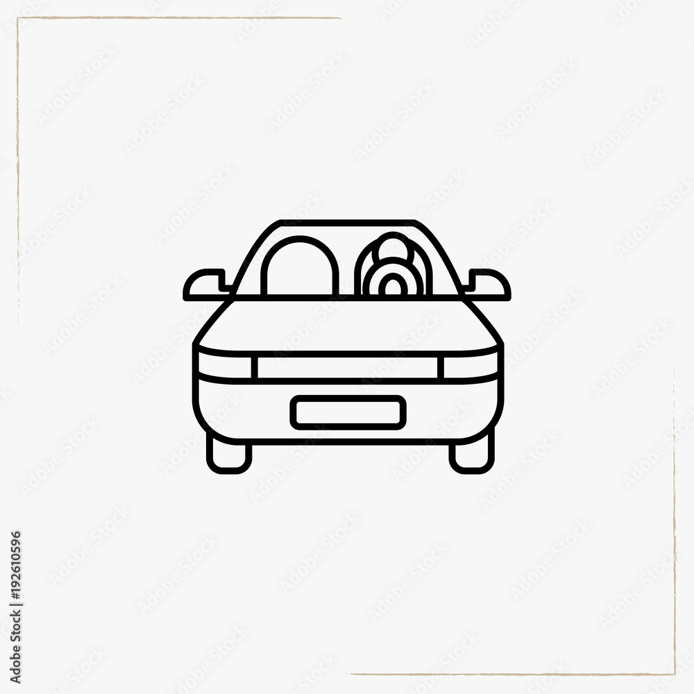driving line icon driving line icon