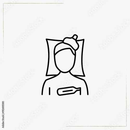 illness line icon