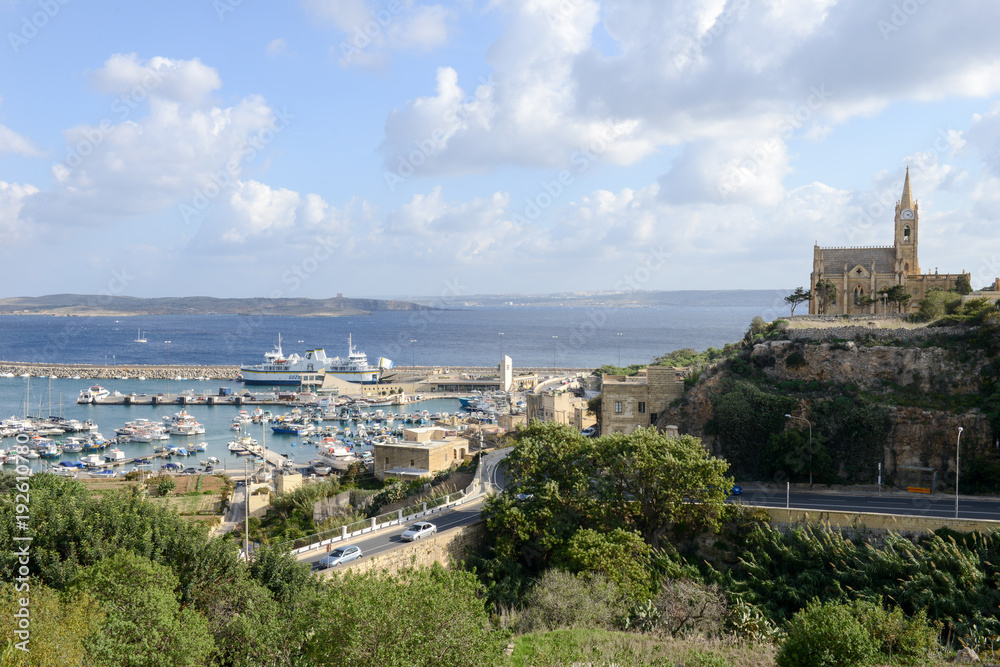 Port of Mgarr on the small island of Gozo - Malta