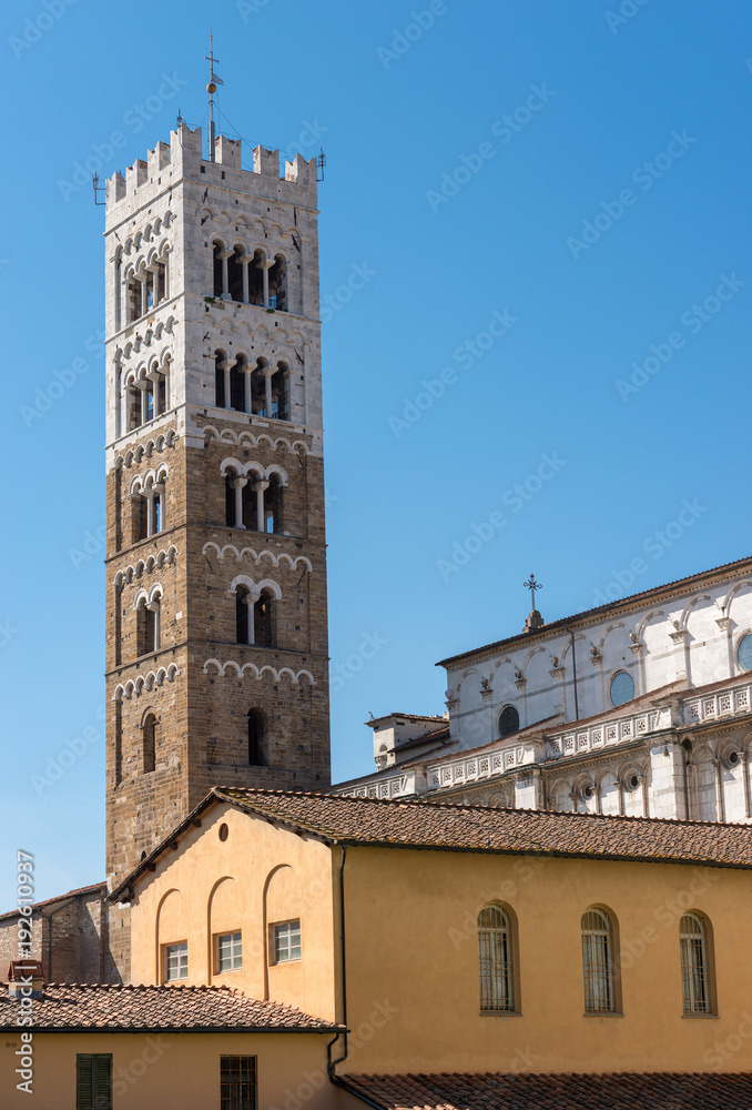 Bell Tower of San Martino Cathedral - Lucca Italy