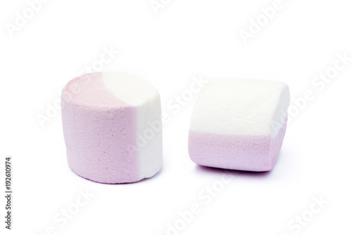 marshmallow sweet isolated on white background 