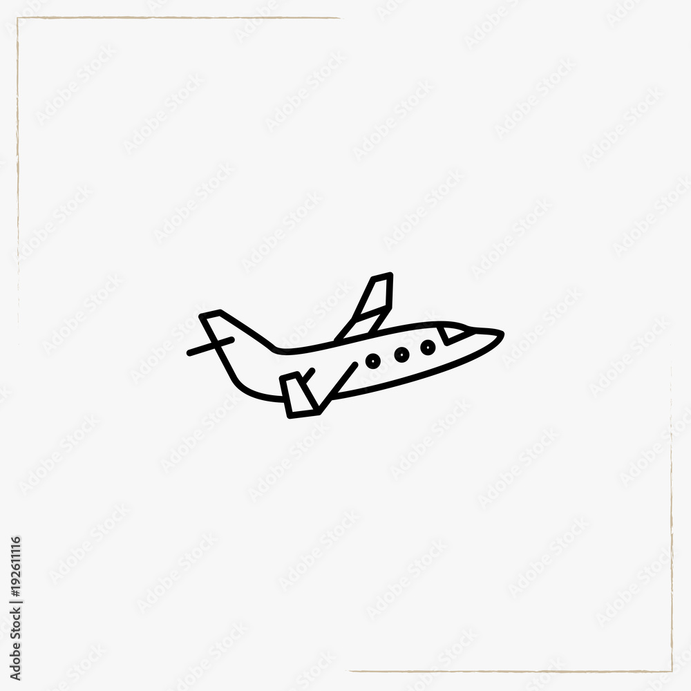 airplane line icon