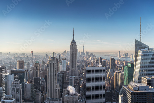 New york skyline seen from above.