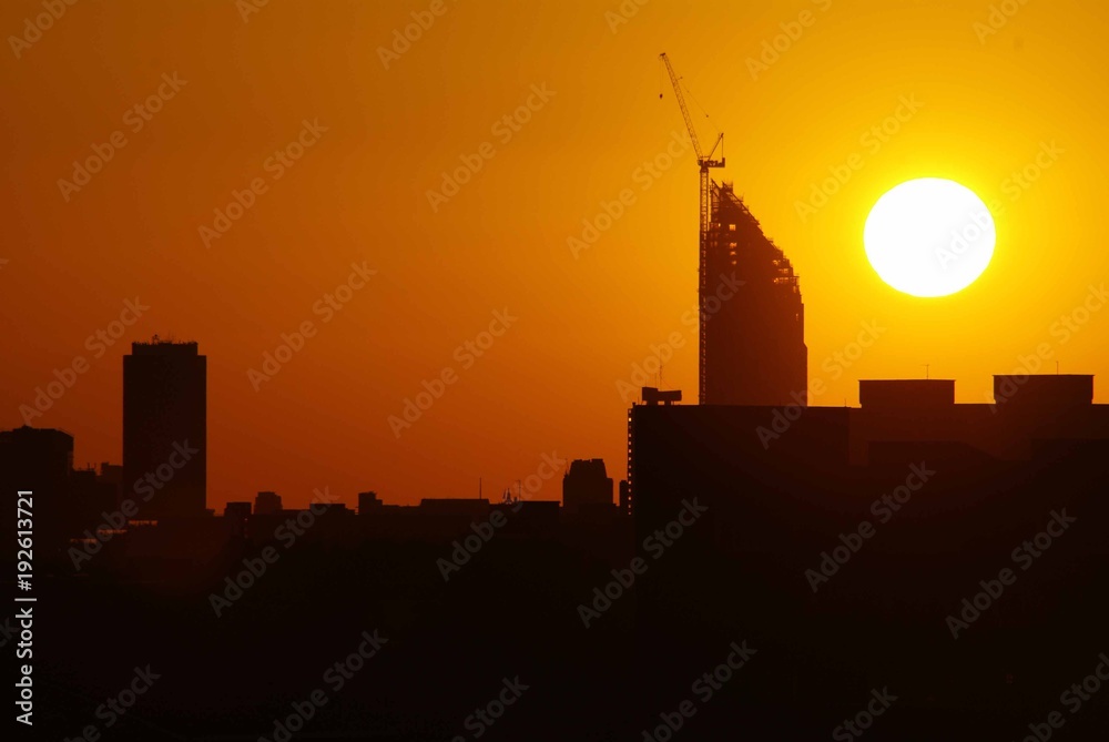 Fototapeta premium City Sunset